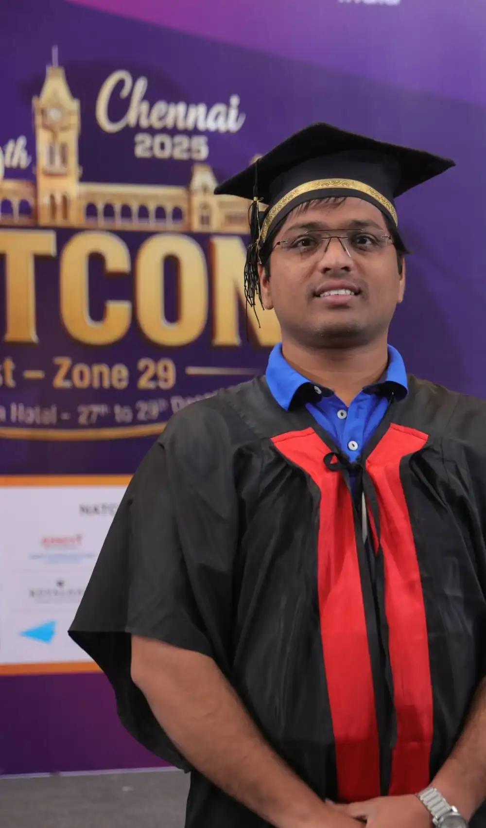 Narlapuram Raju at the JCI NATCON 2025 convocation in Chennai